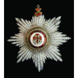 Portugal, Order of St James of the Sword, breast star, late 19th century, in silver, with domed