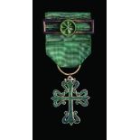 Portugal, Order of Aviz, Officer’s breast badge, pre-1894 type, in gold and enamels, cross of the