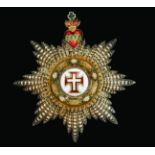 Portugal, Order of Christ, Grand Cross breast star, by Boulanger of Paris c.1900, in silver,