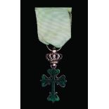Portugal, Order of Aviz, Knight’s breast badge, post 1894 type, in silver-gilt and enamels, Cross of