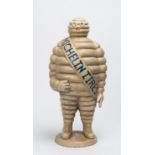 MICHLELIN: Later reproduction of the 1920s classic Mr. Bibendum figure, painted cast iron (56 x