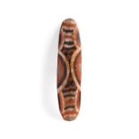 A Transitional Dance Shield Far North Queensland (circa 1930s) carved wood and natural earth