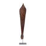 An Early Spearthrower (womera) Western Australia (nineteenth century) carved wood, spinifex resin