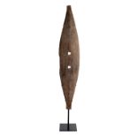An Early Broad Shield South East Australia (mid nineteenth century) carved wood 75cm high