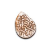 A Carved Pearl Shell (riji jakoli) North West Western Australia (early-mid twentieth century)  A