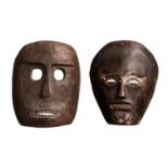 Two Masks South East Asia (mid twentieth century)  Two Masks  South East Asia (mid twentieth