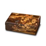 A Japanese lacquer box and cover, Meiji period, 20th Century  A Japanese lacquer box and cover,