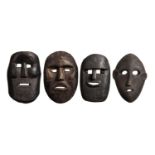 Four Masks Timor Islands, Indonesia (early-mid twentieth century)  Four Masks  Timor Islands,