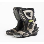 SETE GIBERNAU: A pair MotoGP rider Sete Gibernau's race worn XPD motorcycle boots each bearing his