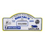 MICHELIN: A group of 4 hard Michelin rally style signs.