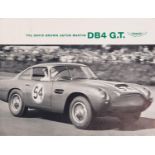 ASTON MARTIN: An original Aston Martin DB4 GT sales brochure. A black and green, four fold-out page