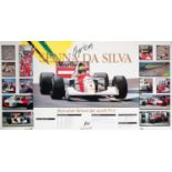 AYRTON SENNA: An Australian Grand Prix poster commemorating Ayrton Sennaâ€™s race results from the