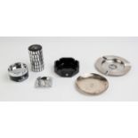 MICHELIN: A group of 6 Michelin tobacciana items including a 1970 machined alloy billet stackable