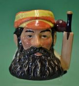 W G Grace Royal Doulton ltd ed character jug c1989 the base stamped with makers details titled "