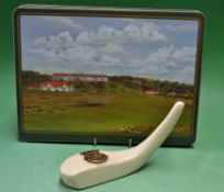 St Andrews Bone China souvenir long nose ceramic golf club - decorated in relief with St Andrews