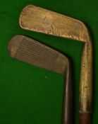 C1895 heavy gun metal putter stamped Forrester of Elie to the head and shaft below the full length