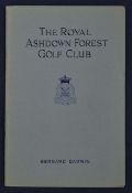 Darwin^ Bernard - "The Royal Ashdown Forest Golf Club" golf club handbook issued in 1935 -