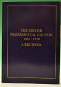 Jackson^ Alan signed - "The British Professional Golfers 1887-1930^ A Register" 1st edition 1994