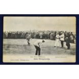 Open Golf Championship^ St Andrews postcard - titled "Alex Herd (Champion) and Andrew Kirkcaldy"