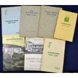 7x South of England golf club handbooks from the 1930s onwards by Robert HK Browning^ Tom Scott