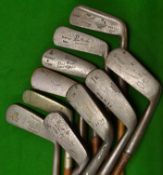 10x assorted blade putters to incl an early brass blade^ Thistle Brand flanged sole offset^  2x