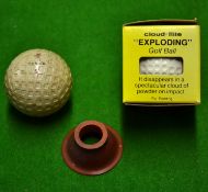 Dunlop square dimple pattern golf ball together with a novelty exploding golf ball and rubber