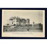 Tom Morris St Andrews golfing postcard - titled "Golf Clubhouse^ and Fountain St Andrews"