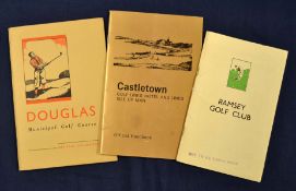 3x Isle of Man golf club handbooks from the 1930s onwards to include together with "Castletown