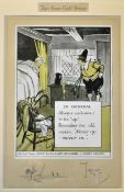 Crombie^ Charles - 4x unusual Crombie coloured prints all with cameo figures to the mounts titled "