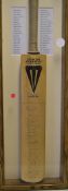 Rare 1974 England Test Trials signed Cricket Bat - full size Duncan Fearnley cricket bat signed to