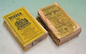 Wisden Cricketers' Almanacks 1936 and 1949 both softbacks 1936 in P condition^ spine is torn with