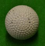 The Hermes bramble pattern 1902 rubber core golf ball retaining 95% of the original paint^ unused