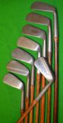 8x select mashie irons - makers incl Maxwell^ Gammage^ Tom Stewart^ Hendry & Bishop^ fine Jas B