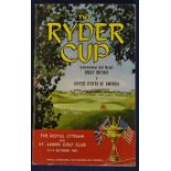 1961 Official Ryder Cup golf programme - played at Royal Lytham & St Anne's GC - US winning 14 1/2 -