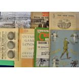 Selection of 1898 onwards sports catalogues and magazines relating to various sports such as