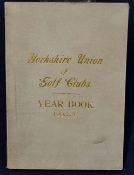 1908-1909 Yorkshire Union of Golf Clubs - in the original gilt cloth wrappers. detailing Accounts^