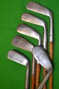 6x assorted irons to incl a Tom Morris St Andrews jigger^'Champion' jigger^ Forgan St Andrews