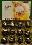 12x Jack Nicklaus "Golden Bear" wrapped golf balls - in the makers original box - "Division of