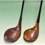2 early plastic coated steel shafted woods c1930 to incl a Jack White Imported Model "Sit-Rite" No.4