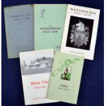 5x North of England golf club handbooks from the 1930s onwards by Robert HK Browning^ Tom Scott