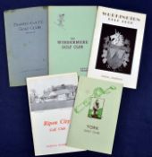 5x North of England golf club handbooks from the 1930s onwards by Robert HK Browning^ Tom Scott