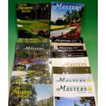 The Masters Golf Journals from 1990 to date - a complete run of Augusta National GC "Masters