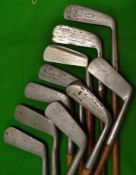 10 assorted ben neck^ goose neck and straight blade putter - makers incl Anderson Anstruther^ Hendry