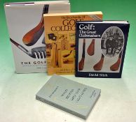 Golf Collecting Reference Books to include Jeffrey B Ellis -"The Golf Club - 400 years of The