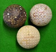 3x interesting square mesh rubber core used golf balls to include a Lynx mesh dimple pattern