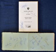 1962 Pakistan touring team v Essex cricket players autographs featuring Nasim^ Hanip^ Shaid^ Asip^