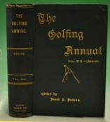 The Golfing Annual 1894-95 edited by David S Duncan^ published London Horace Cox^ 8th edition 1895