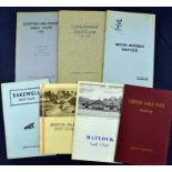 8x East Midlands golf club handbooks from 1930s onwards by Robert HK Browning^ Tom Scott et al to