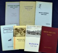 8x East Midlands golf club handbooks from 1930s onwards by Robert HK Browning^ Tom Scott et al to