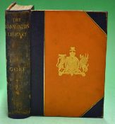 Hutchinson^ Horace G - "Golf - The Badminton Library" 5th ed Fully Revised 1895 in half leather